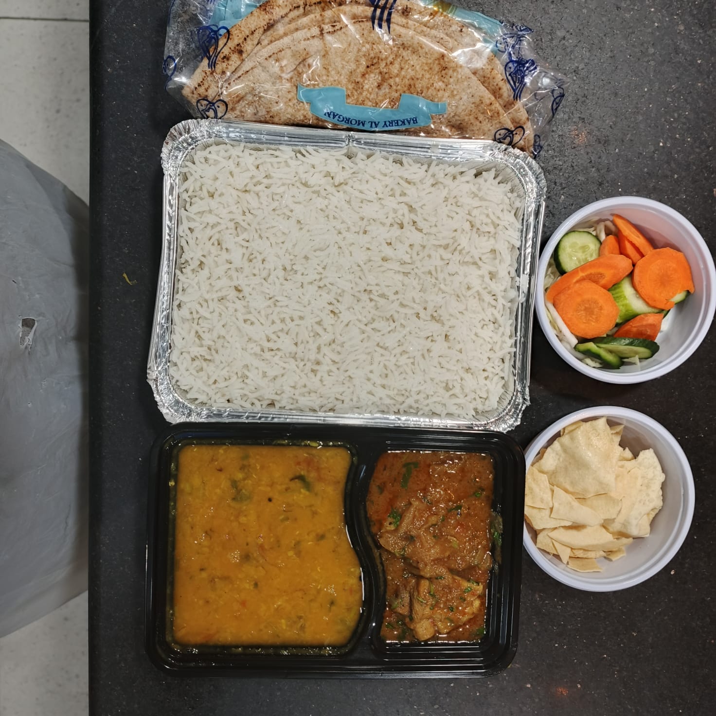 Compartment Meal with Salad