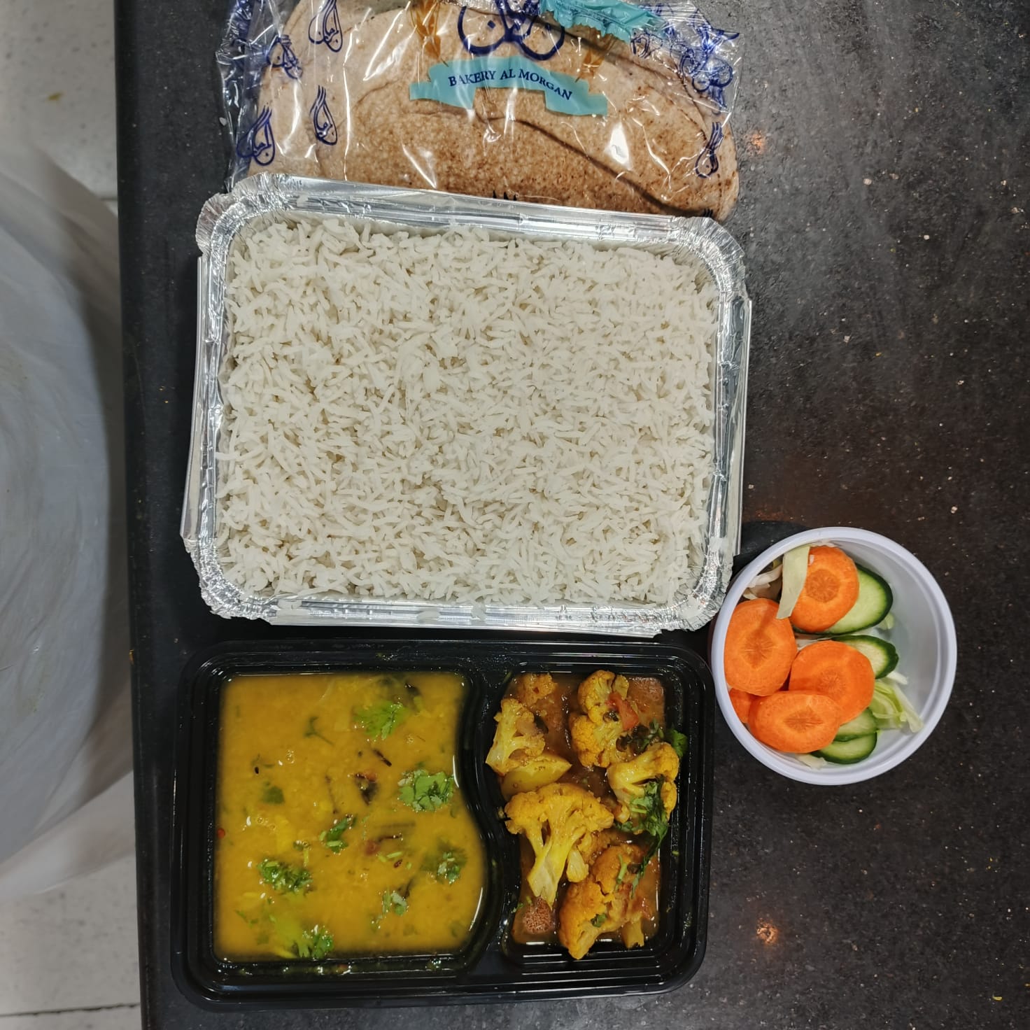 Compartment Meal with Curry