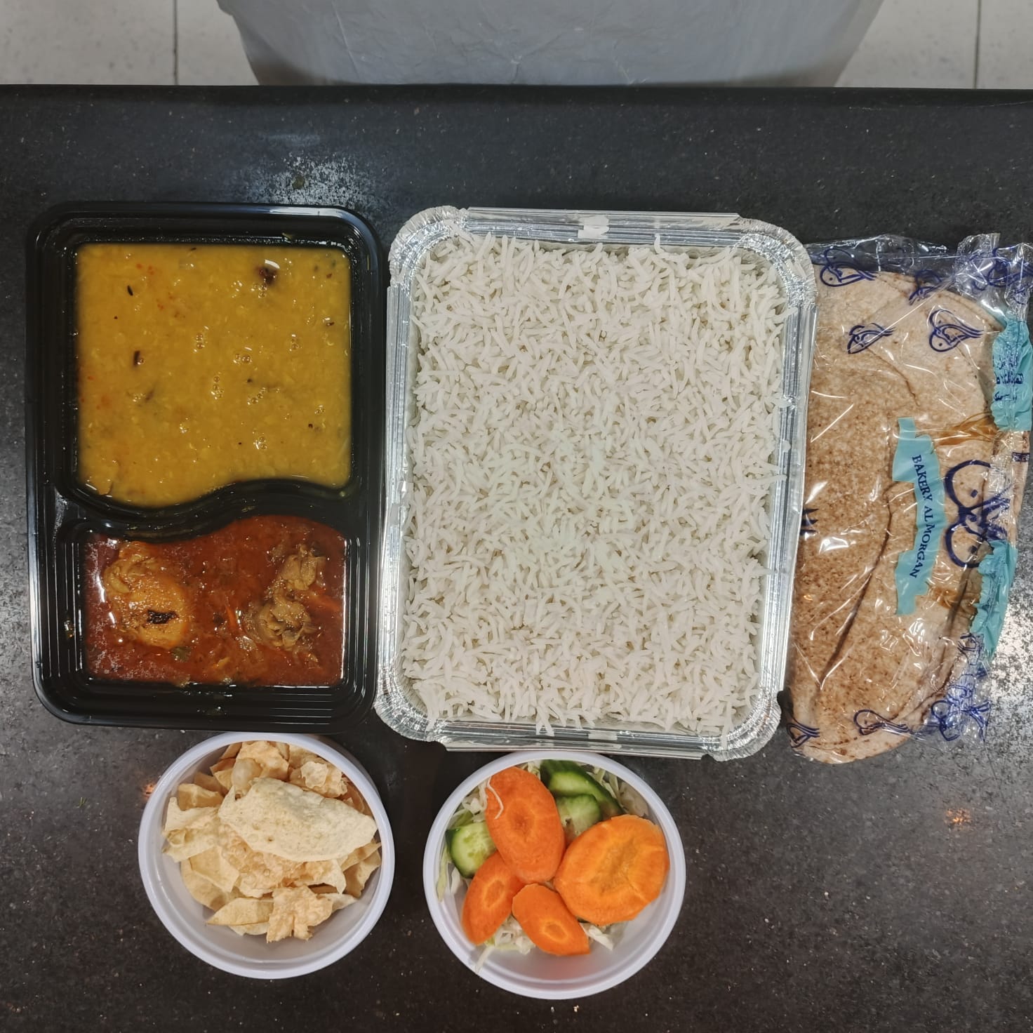 Compartment Meal with Bread